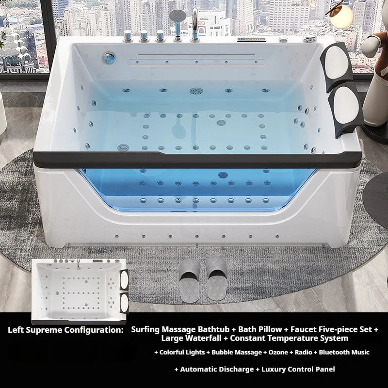 ST-06 Color Acrylic Whirlpool Hot Tub With Jets And LED Lighting