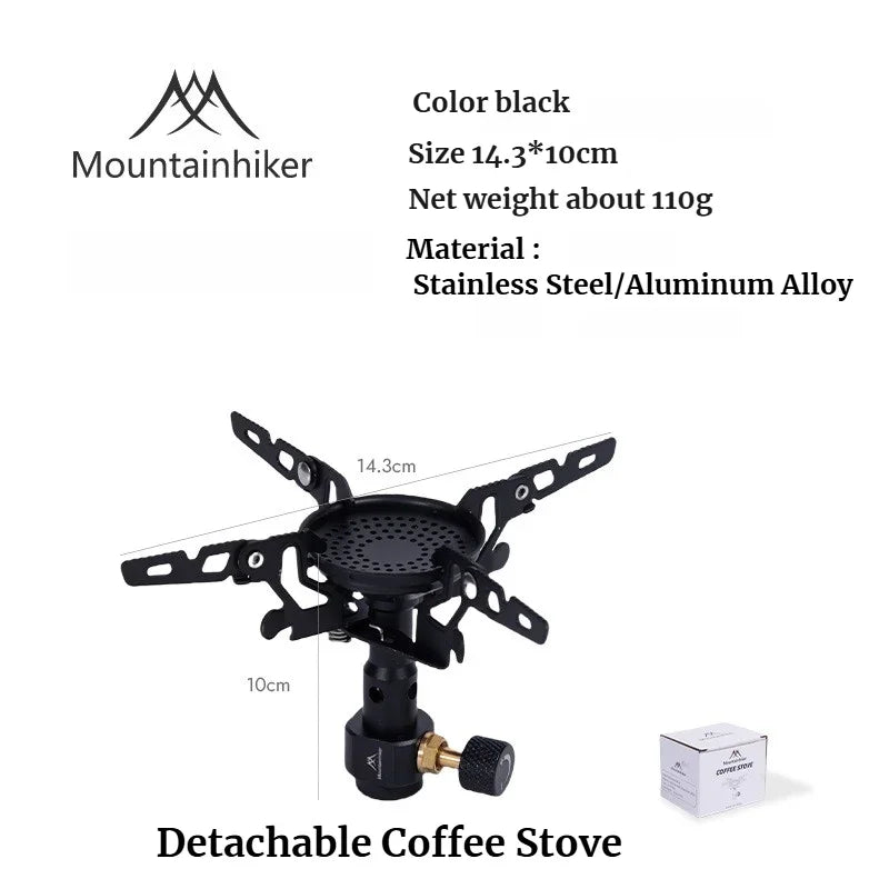 BLACK COFFEE STOVE Color Portable 3300W Camping Gas Stove Burner For Outdoor Cooking