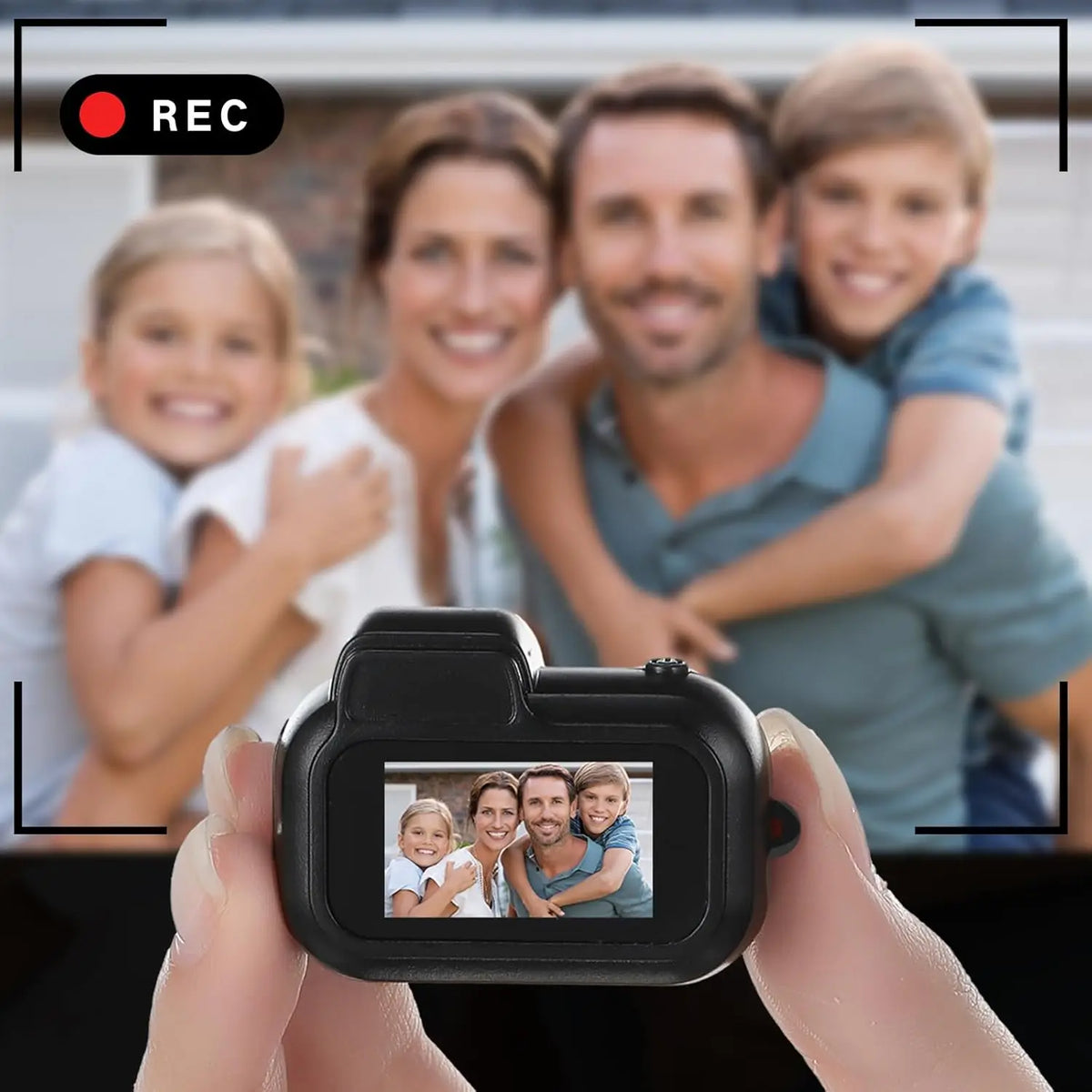 Mini Keychain Camera 1080P with Screen for Travel