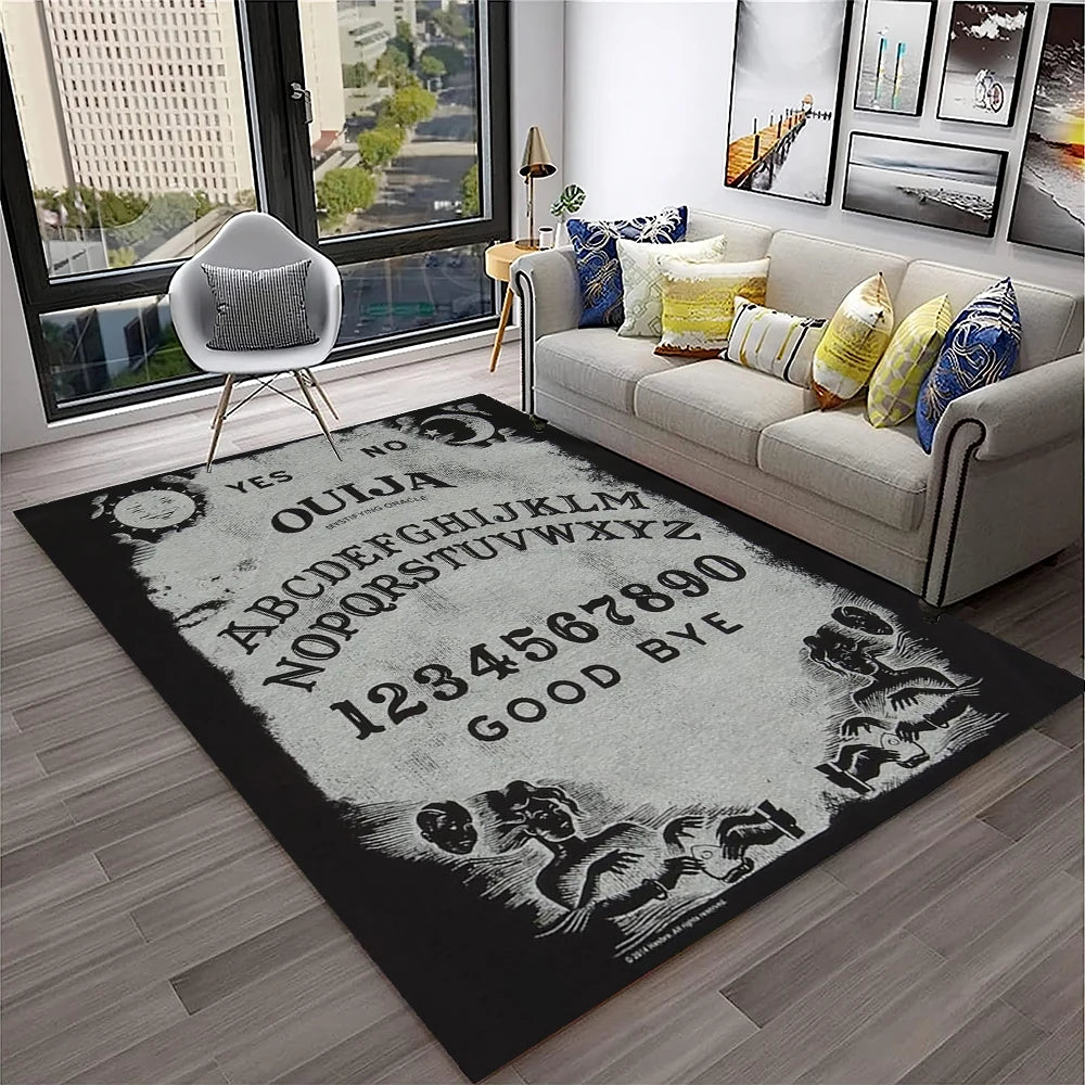 2507291113 Color Gothic Witchcraft Ouija Tarot Non-Slip Printed Area Rug