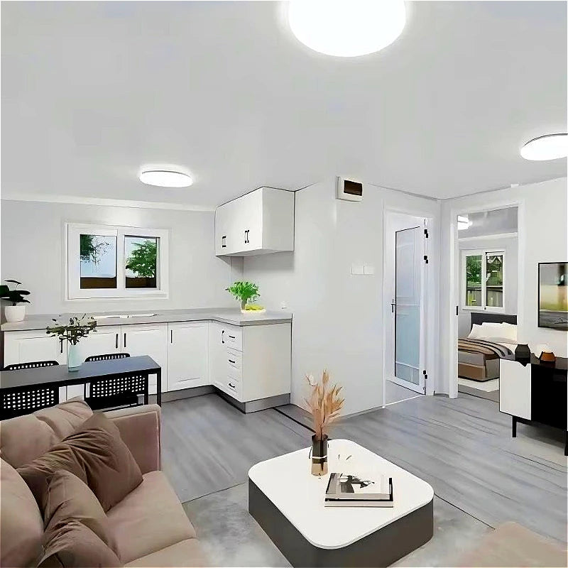 Expandable Prefab Container House With 2 Bedrooms & Bath
