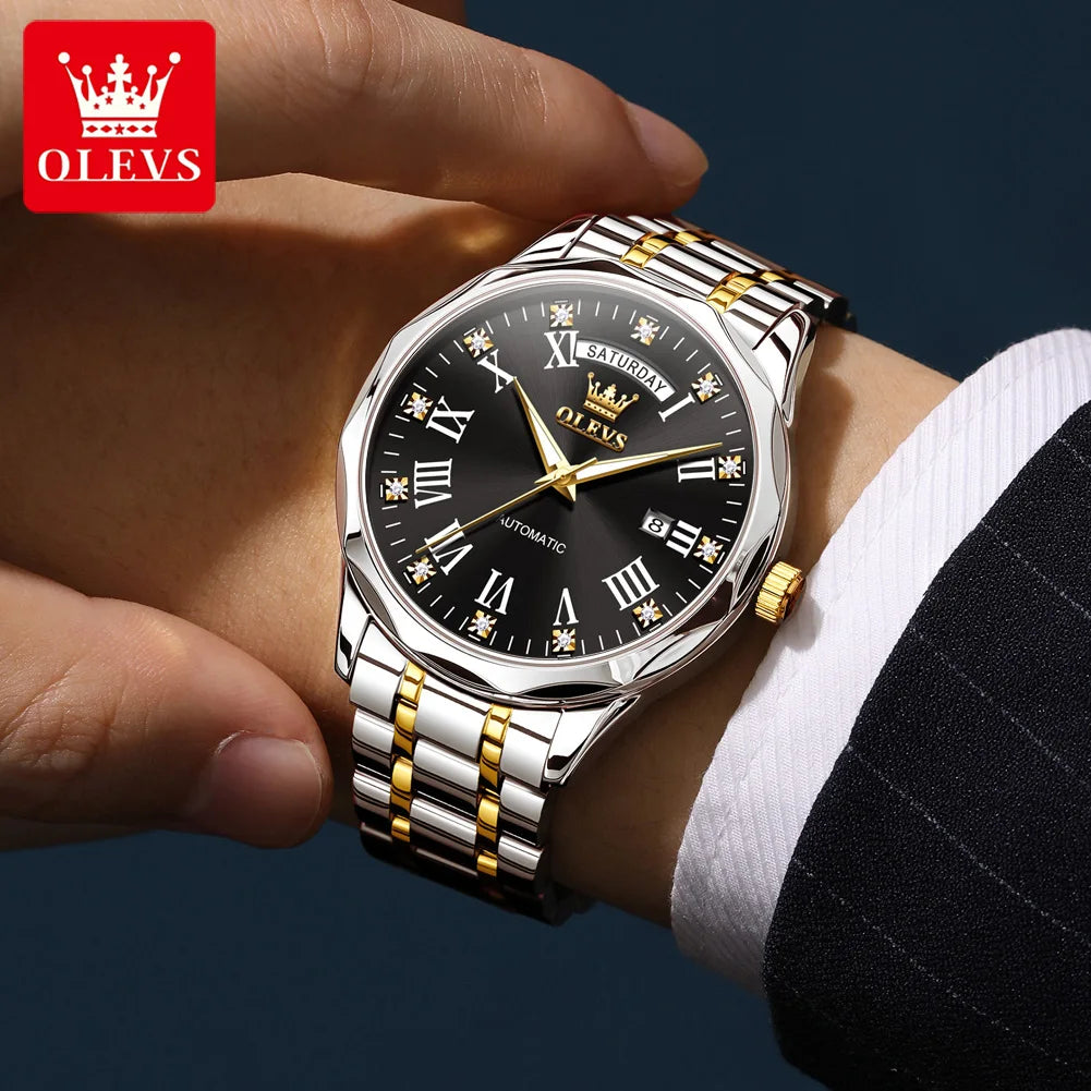 Automatic Mechanical Business Watch With Roman Dial