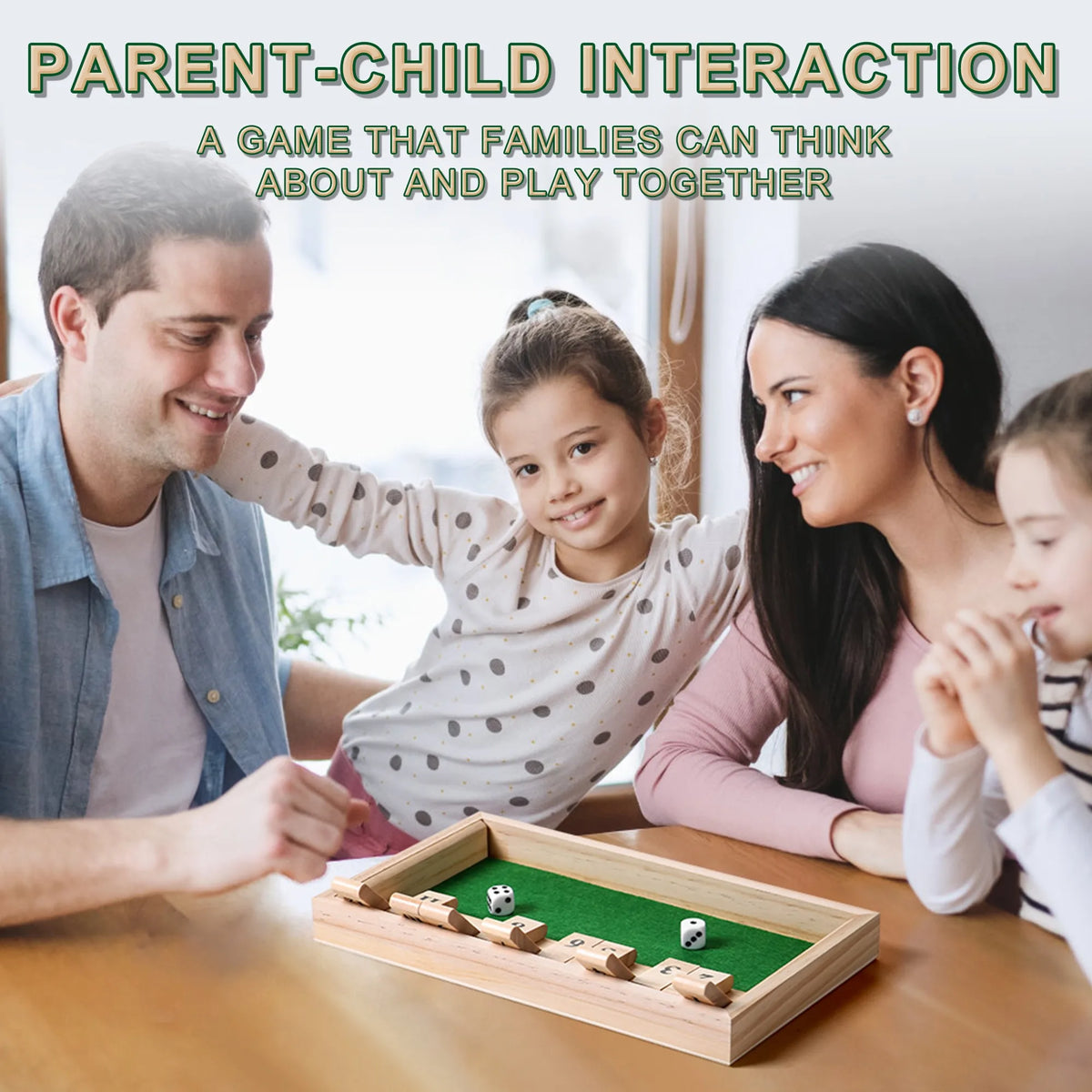 Wooden Shut The Box Dice Game – 2-Player Math Fun