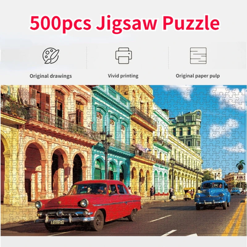 500-Piece Landscape Jigsaw Puzzle Paper Art 46 x 28 cm