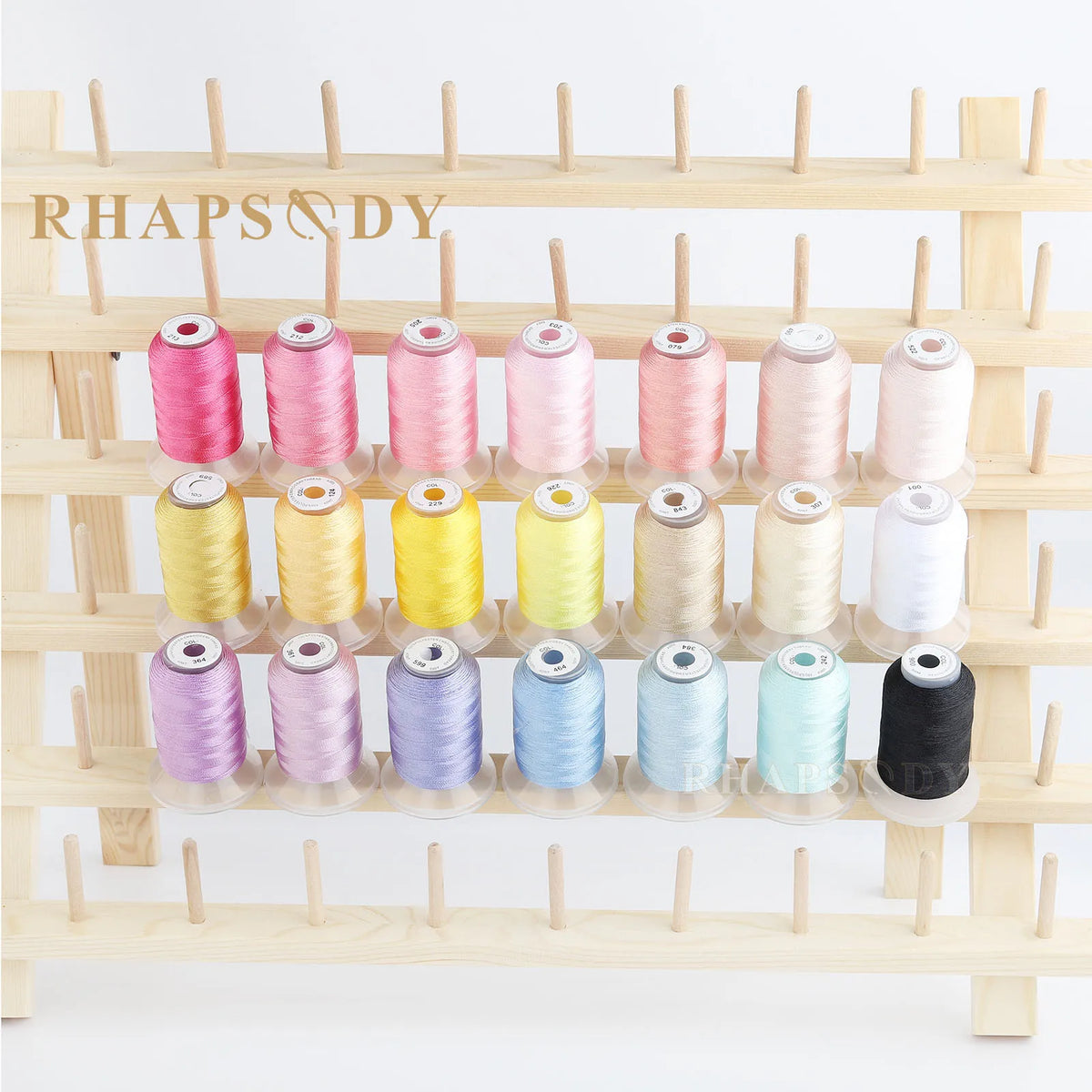 21 colors Color 40wt Polyester Embroidery Thread Set 60 Colors 550 Yards