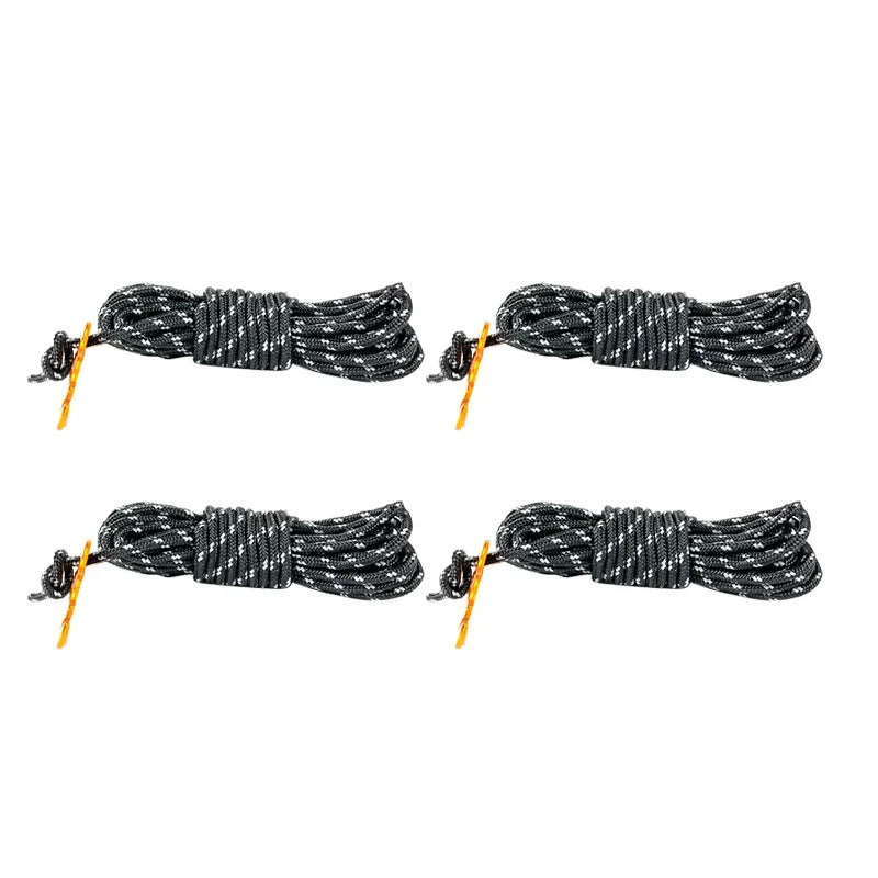 Reflective Camping Guy Lines With Aluminum Tensioners