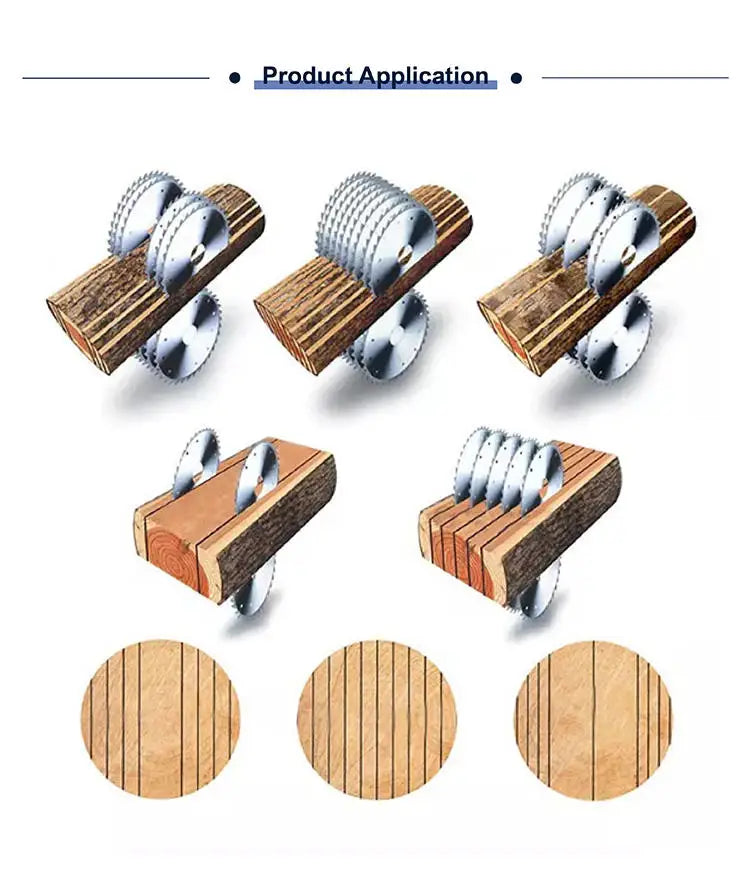 Industrial Log Multi Rip Saw Machine For Timber Sawmills