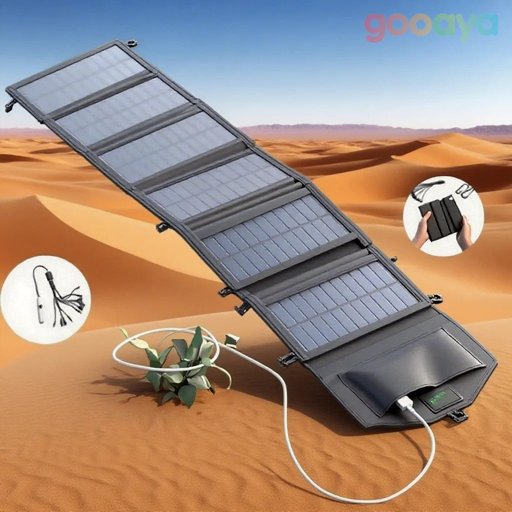 Foldable 100W Solar Panel Charger With USB 5V Output