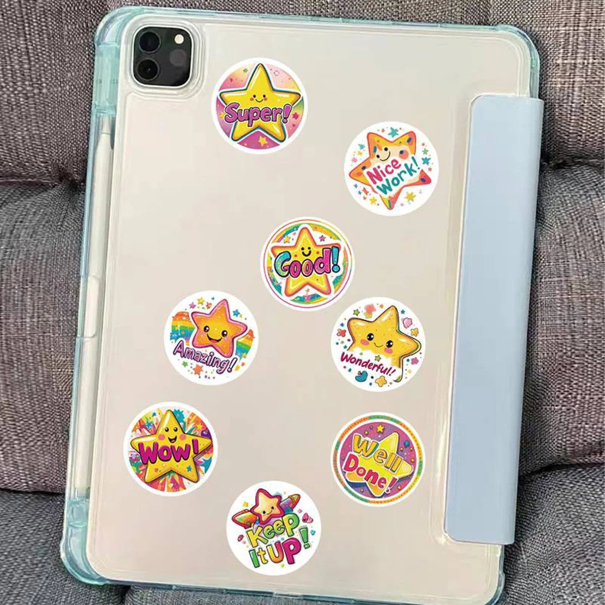 Star Reward Stickers Roll for Kids and Classroom