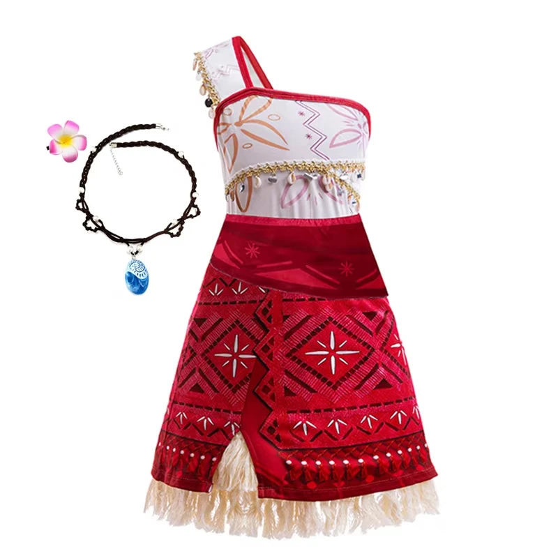 DressA Suit1 Color Girls Island Adventure Princess Costume Dress Set