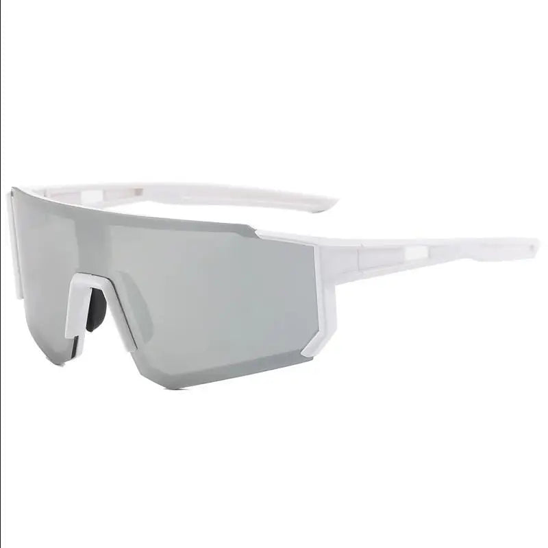 white silver Color Outdoor Sports UV400 Cycling Glasses – Sandproof Shield