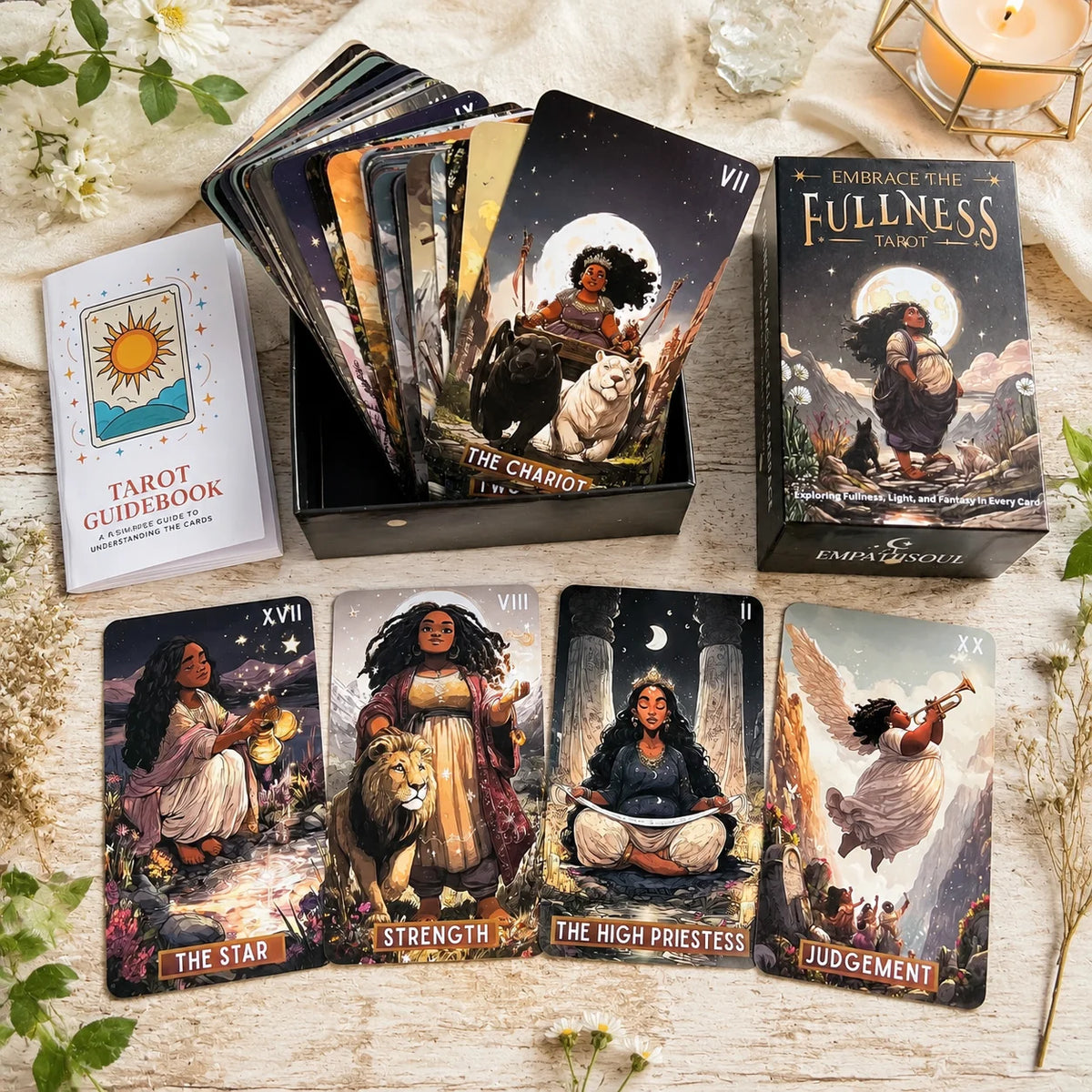 Embrace The Fullness Tarot Deck – 78 Illustrated Cards