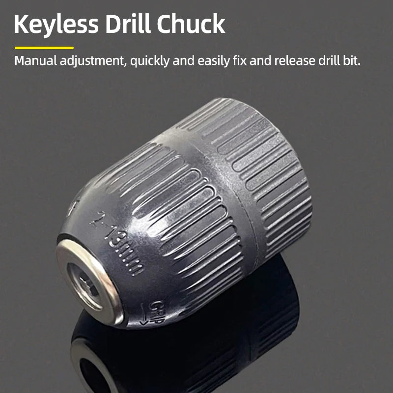 Keyless Drill Chuck Adapter With SDS Plus Shank 1/2-20UNF