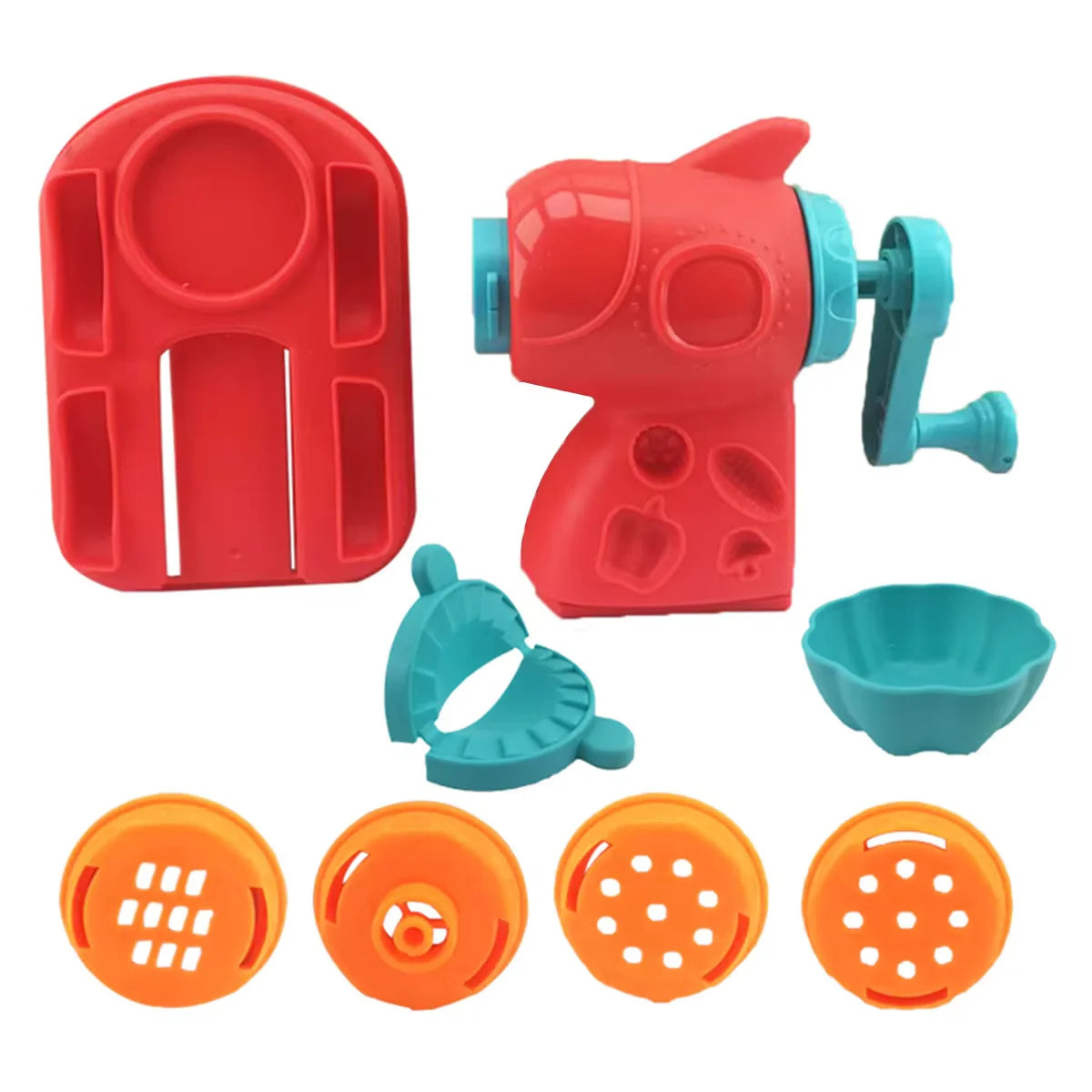 Noodle maker Color Kids Play Dough Food Set Ice Cream, Burger And Noodles