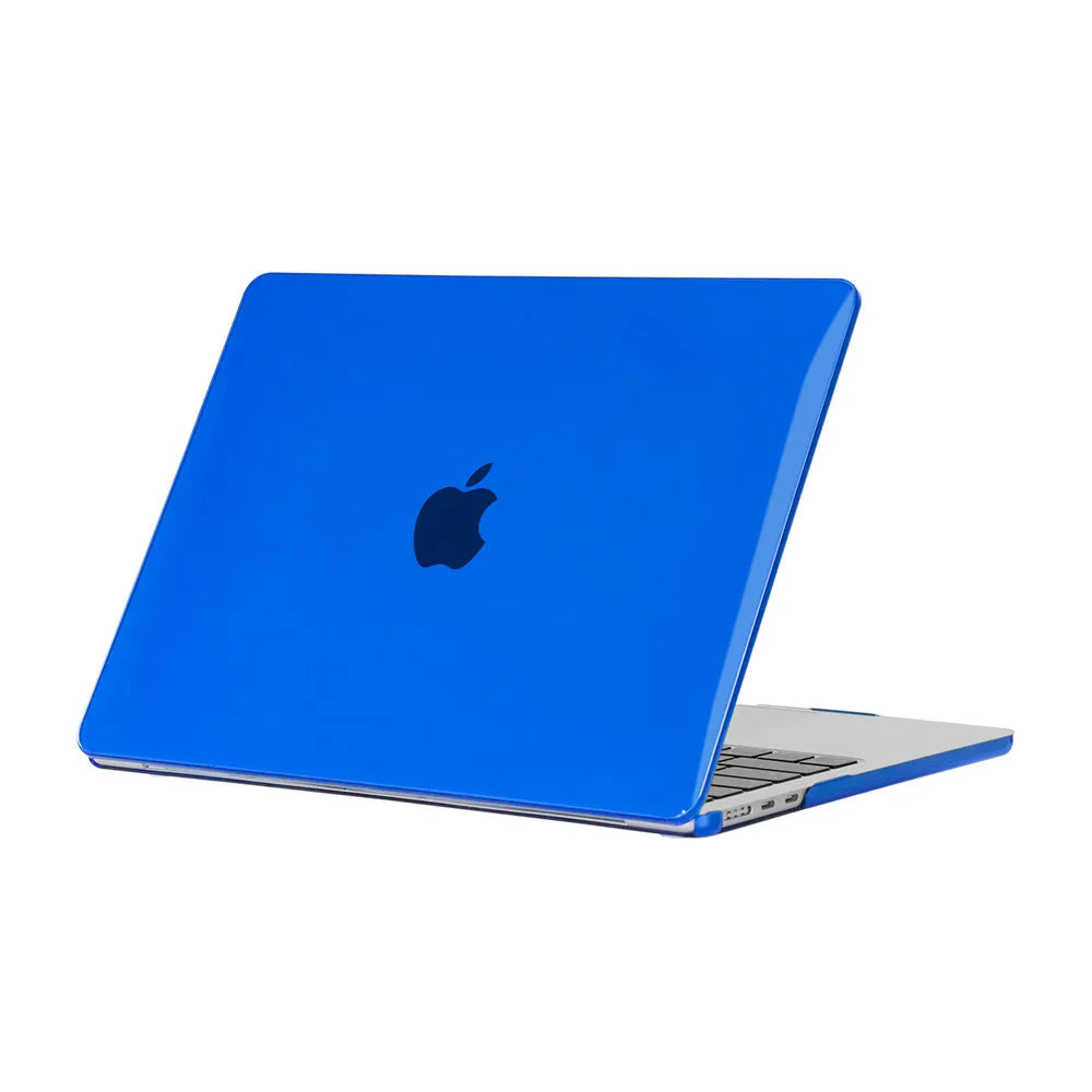 Crystal Dark Blue Color Protective Case For MacBook Air 13.6" / 15" – Hard Shell