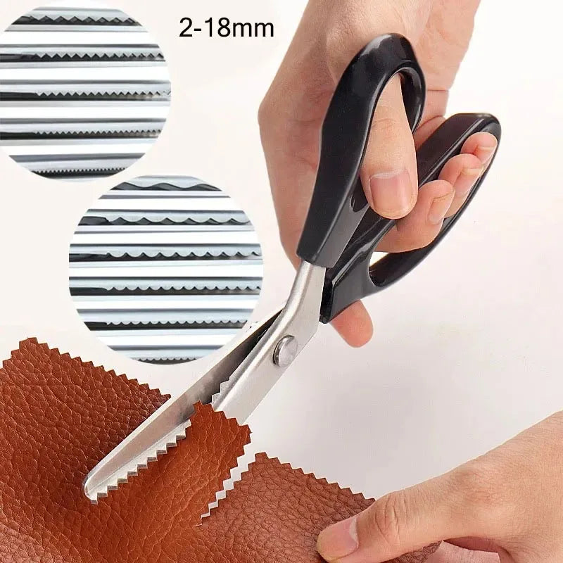 Stainless Steel Pinking Shears Zigzag Fabric Scissors