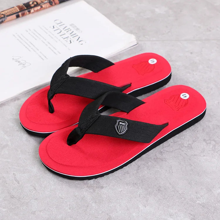 Red Color Men’s EVA Beach Clogs Slippers – Lightweight Non-Slip