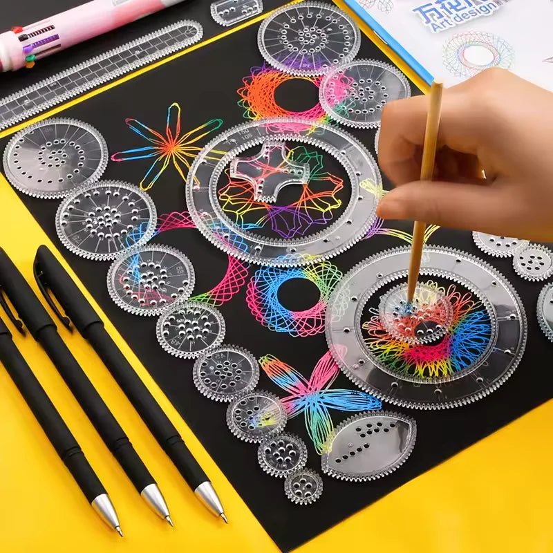 Spirograph Geometry Drawing Set For Kids And Students