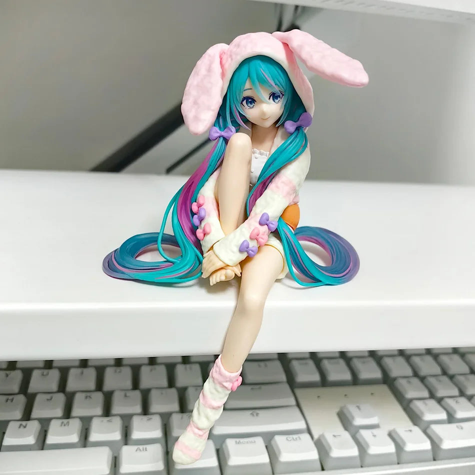 Anime Bunny Pajama Figure – 14 cm PVC Noodle Stopper