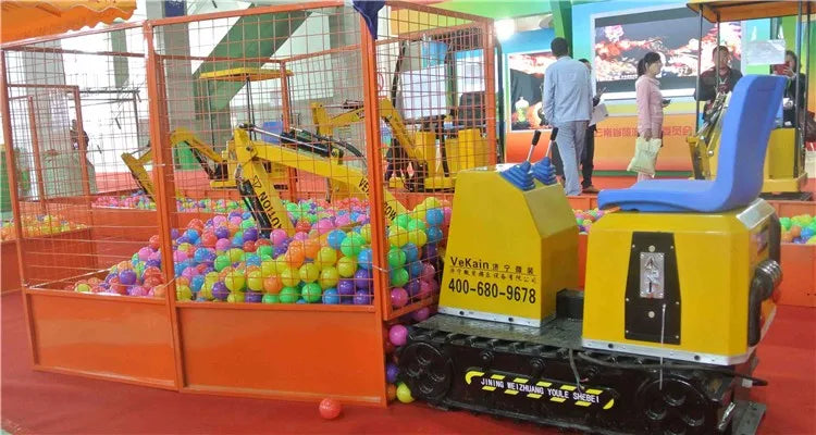 Kids Electric Mini Excavator Ride – Interactive Playground Digger