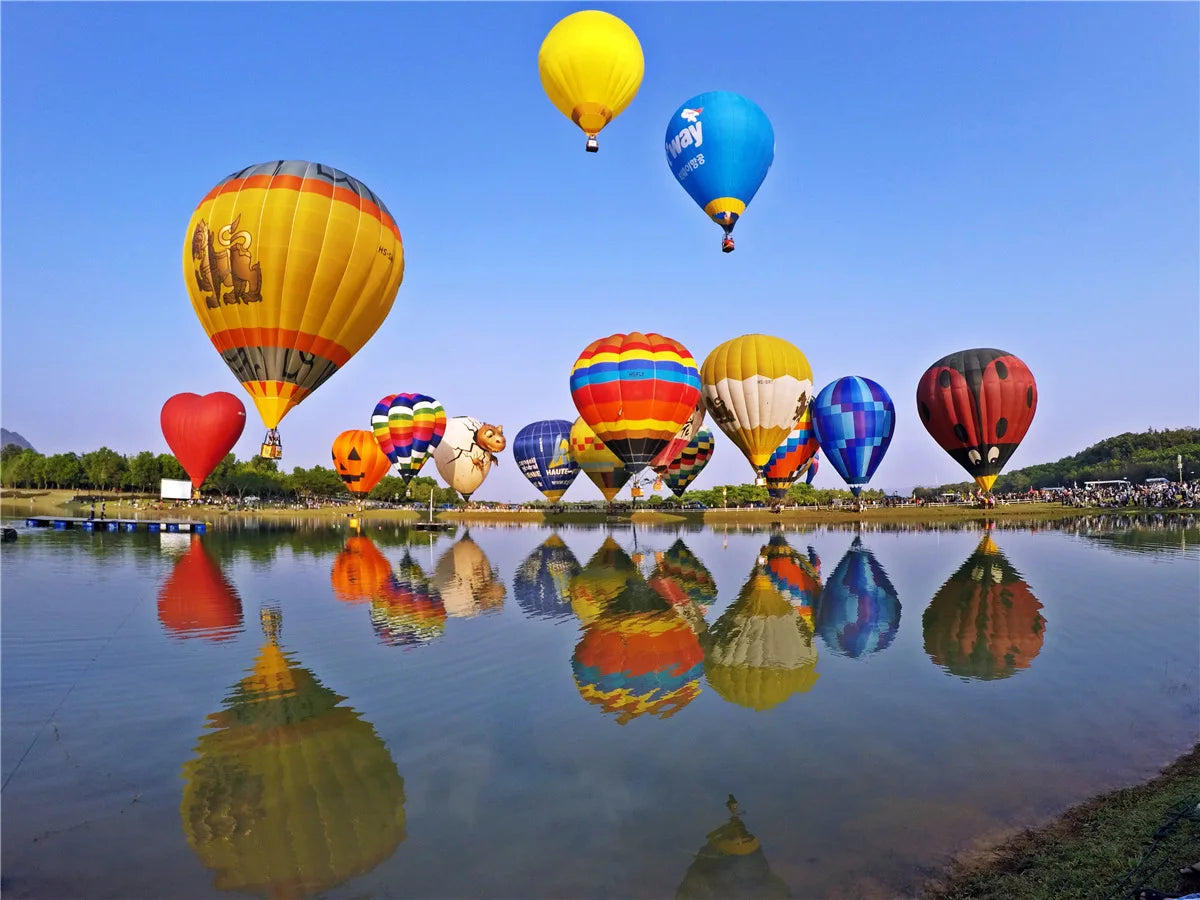 Hot air balloon Color 500-Piece Landscape Jigsaw Puzzle Paper Art 46 x 28 cm