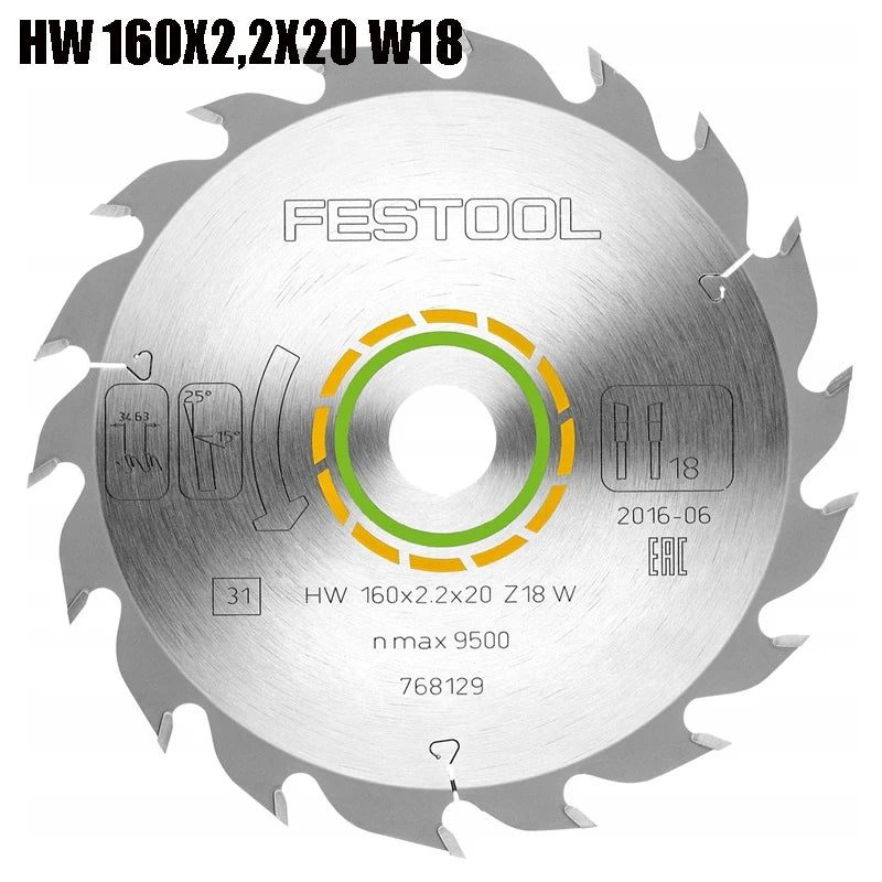 768129 Color 160 mm Circular Saw Blades For Plunge And Handheld Saws