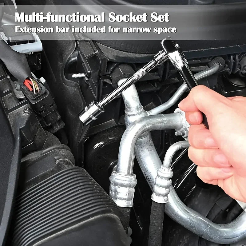 46-Piece Mechanic Tool Set for Auto and Home Repair