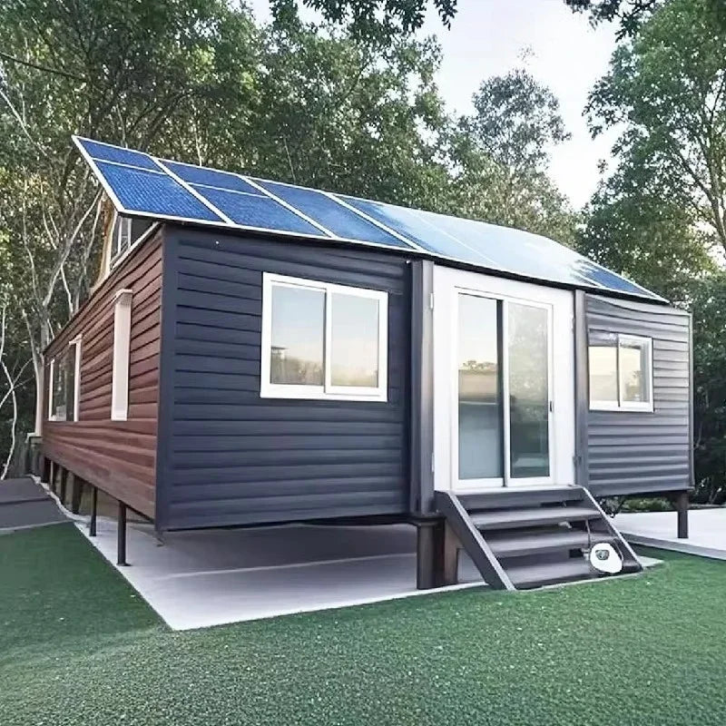 Expandable Steel Frame Container Home With 3 Rooms