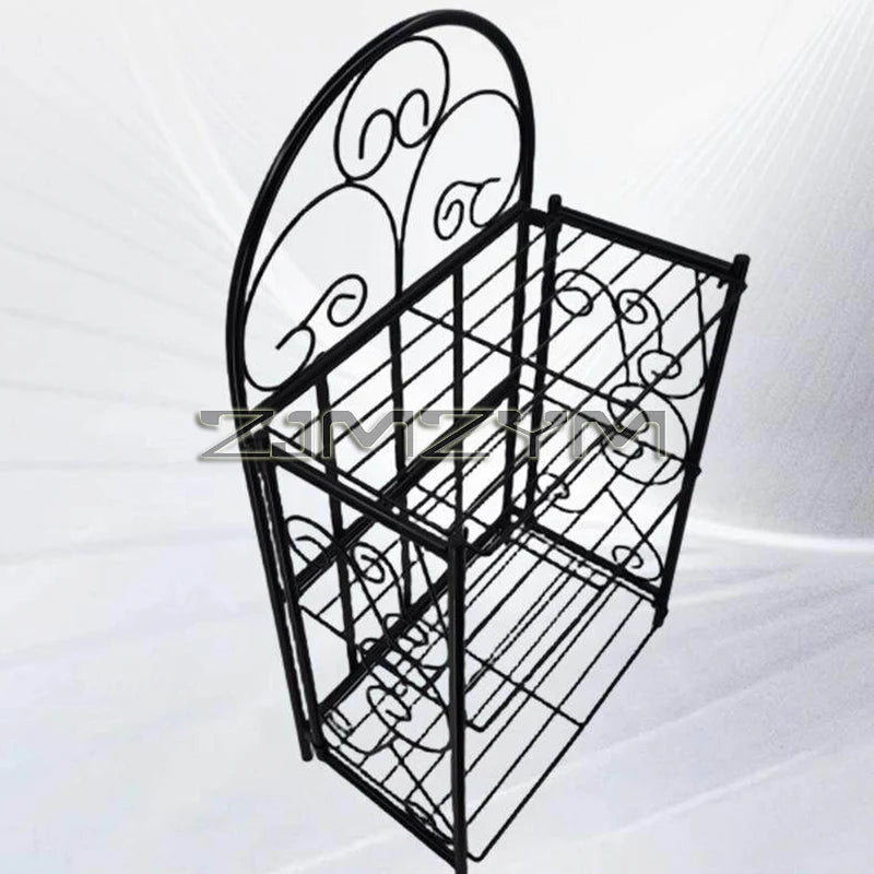 Foldable 3-Tier Metal Plant Stand For Indoor Garden