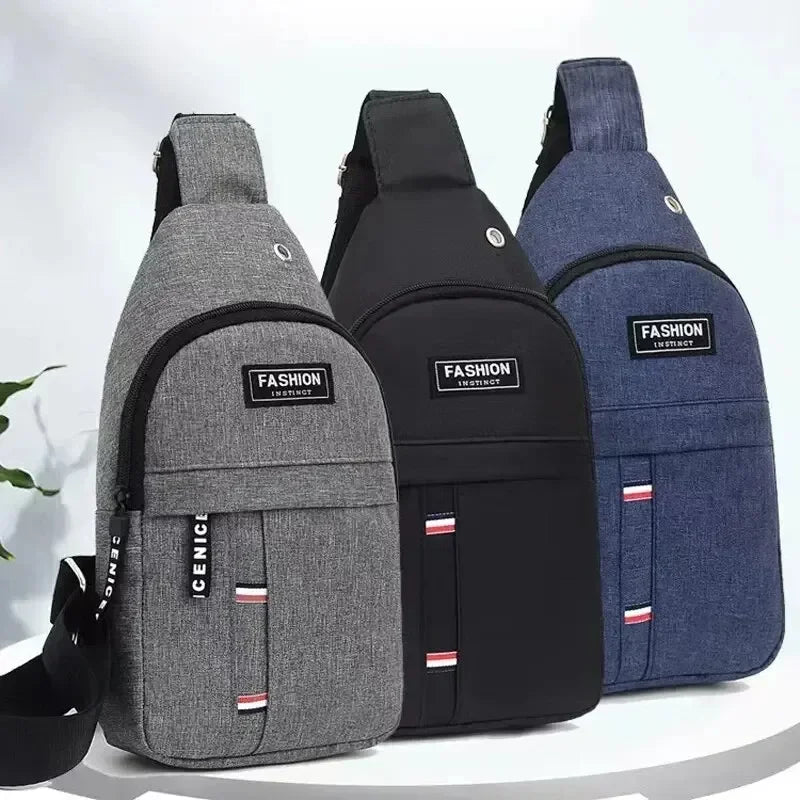 Men’s Waterproof Crossbody Waist Bag With Large Storage