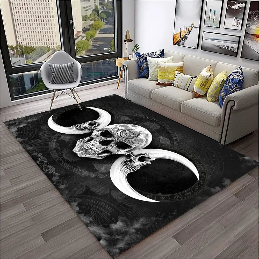 2507291096 Color Gothic Witchcraft Ouija Tarot Non-Slip Printed Area Rug