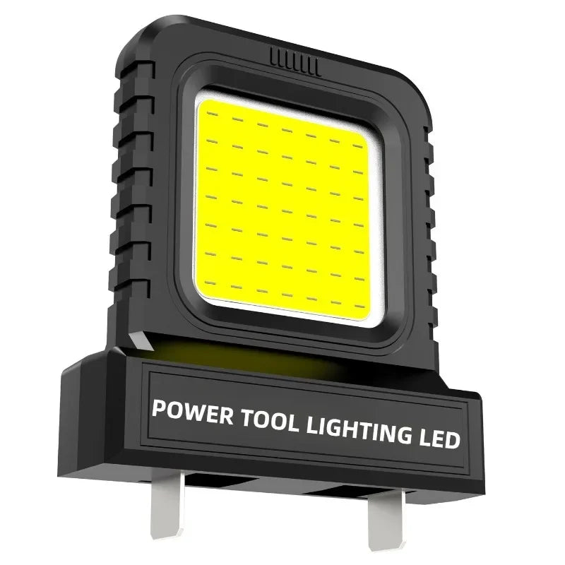 Universal Lamp Color LED Work Spotlight for 18V Batteries – Dual USB Power Bank