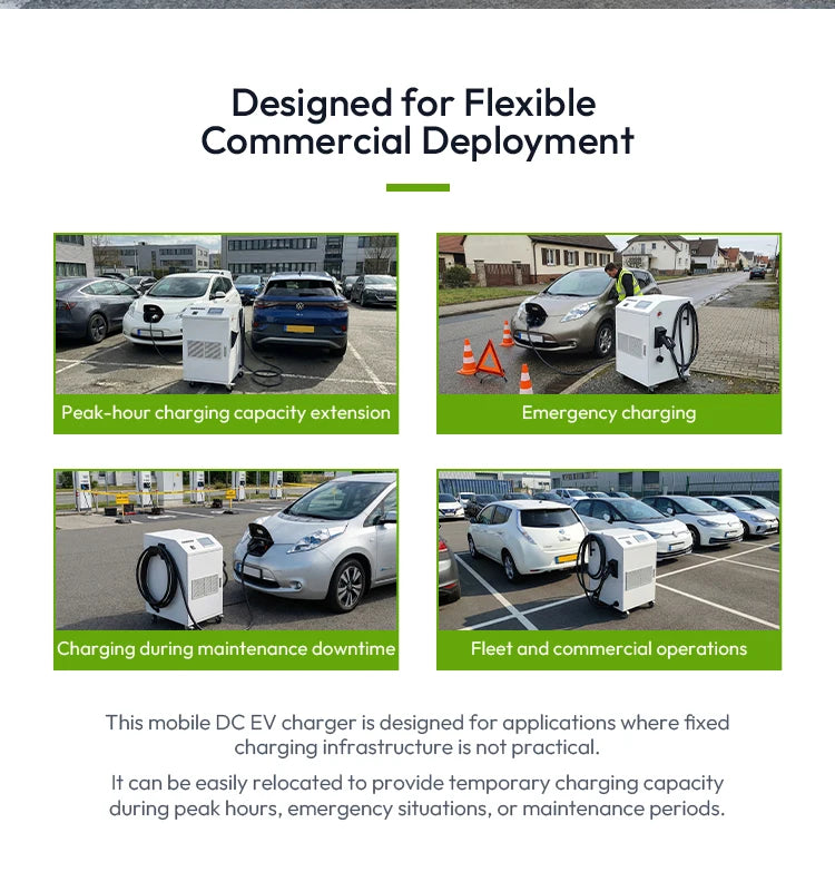 Mobile DC EV Fast Charging Station 40–120 kW