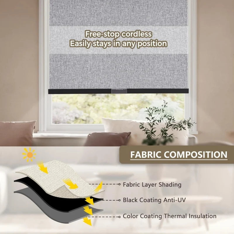 Custom Thermal Roller Shades For Windows And Offices