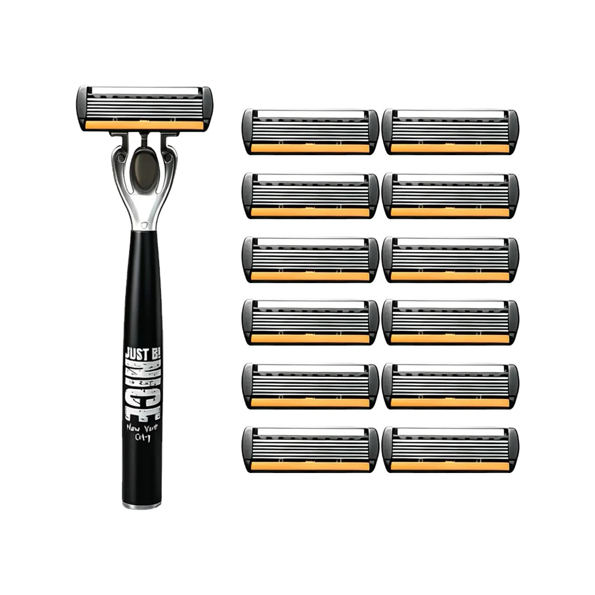 1NICE 12Cheng Color Men’s Manual Safety Razor Set With 6-Layer Blades