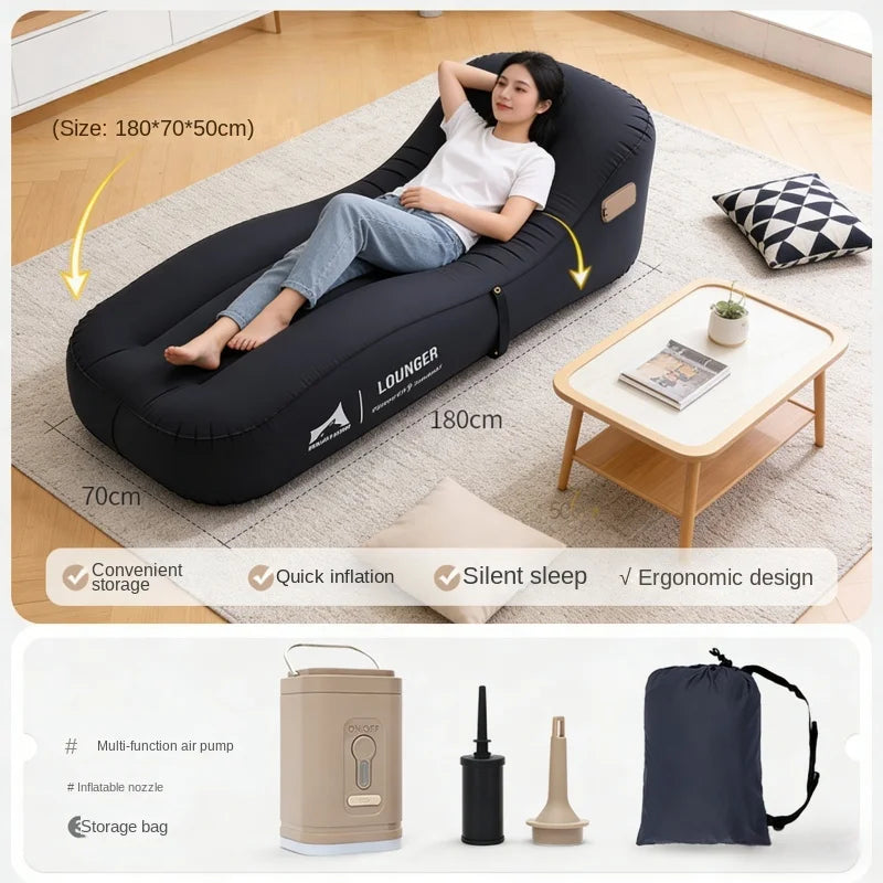 Automatic Camping Inflatable Sofa Chair With Air Pump