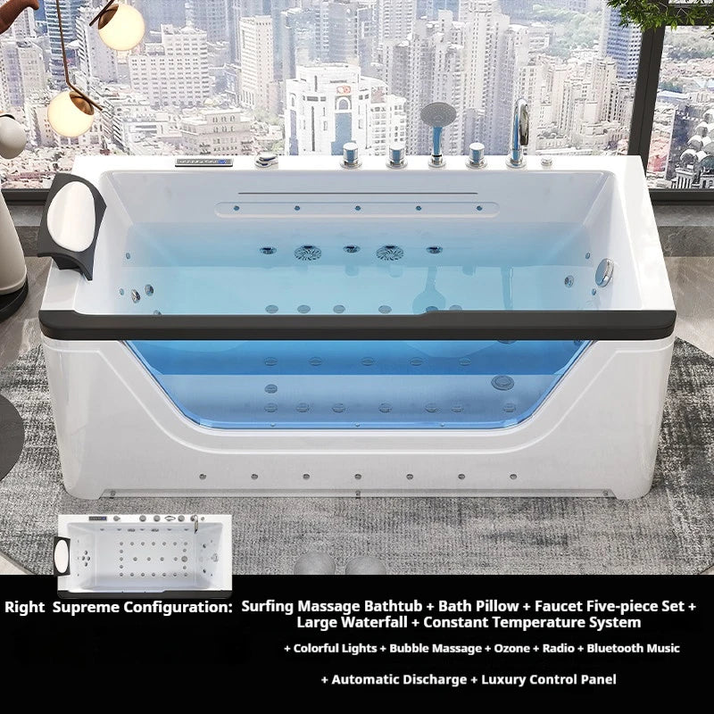 ST-05 Color Acrylic Whirlpool Hot Tub With Jets And LED Lighting