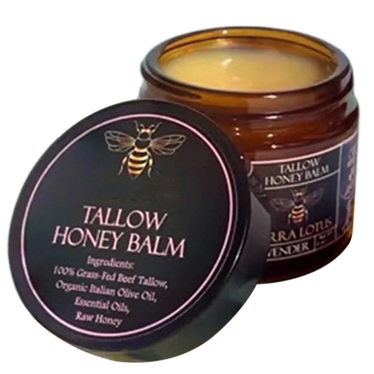 Lavender Color Beef Tallow Honey Balm Cream – Nourishing Natural Moisturizer