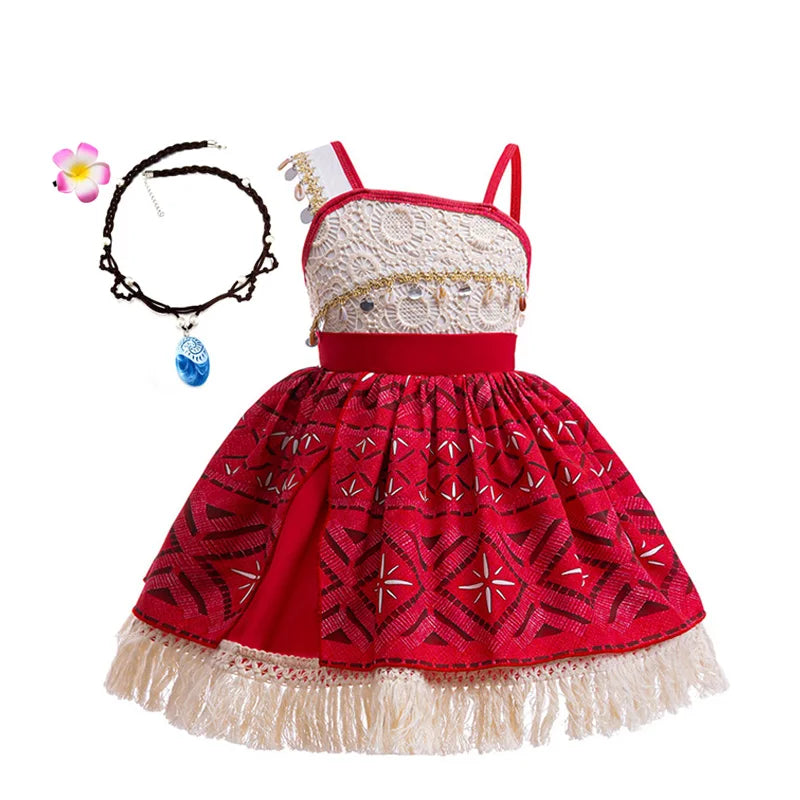 DressB Suit1 Color Girls Island Adventure Princess Costume Dress Set