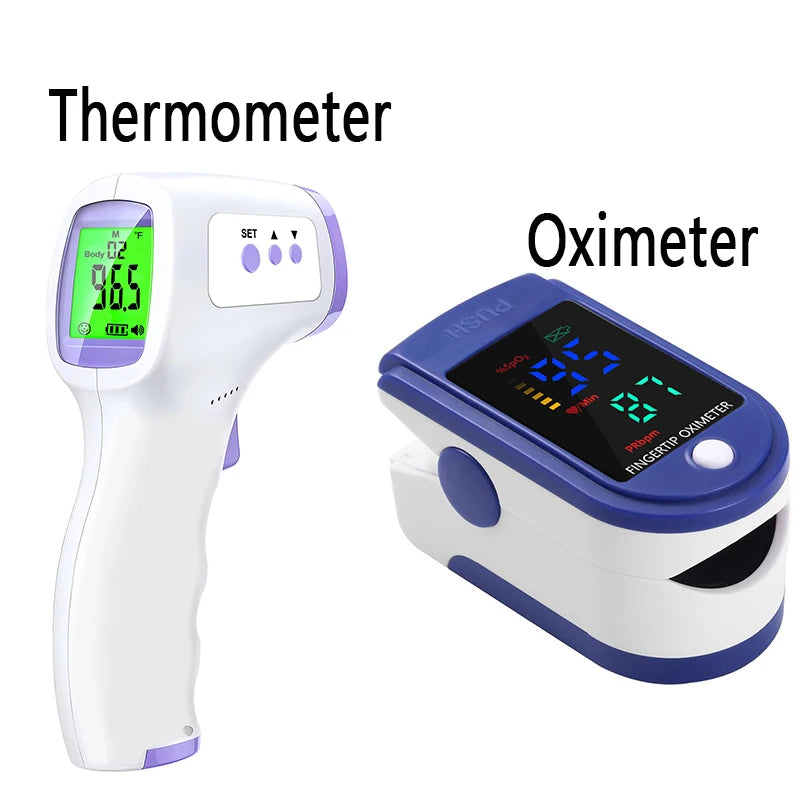 Digital Infrared Thermometer & Portable Finger Oximeter