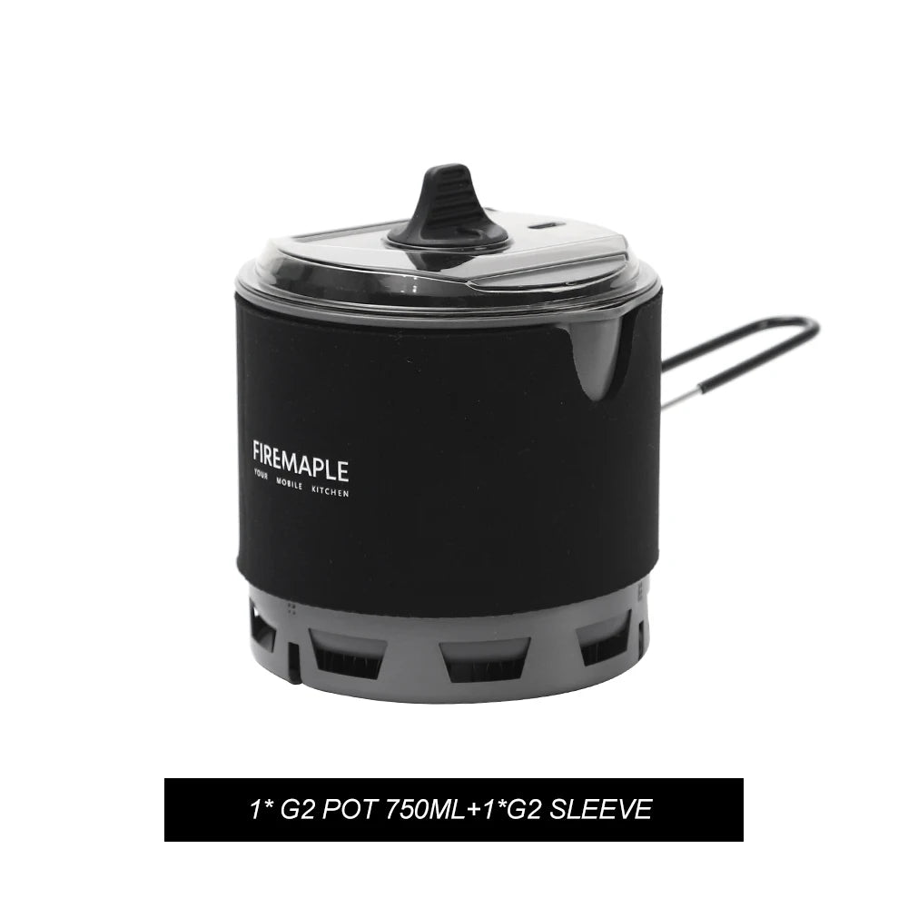 G2 POT with Sleeve Color Ultralight 750 ml Camping Pot With Heat Exchanger