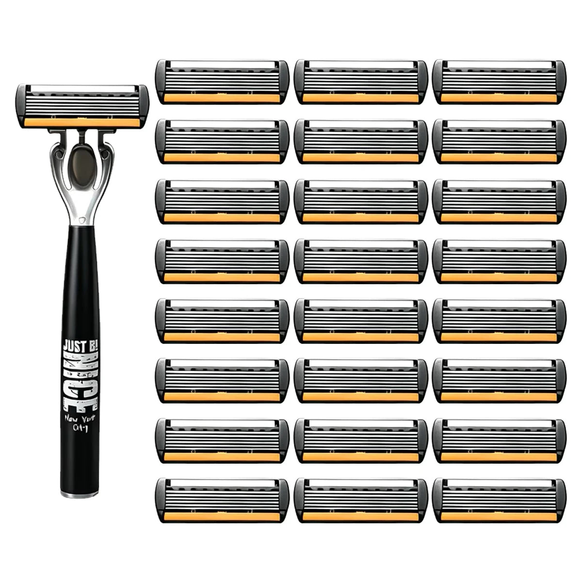 1NICE 24Cheng Color Men’s Manual Safety Razor Set With 6-Layer Blades