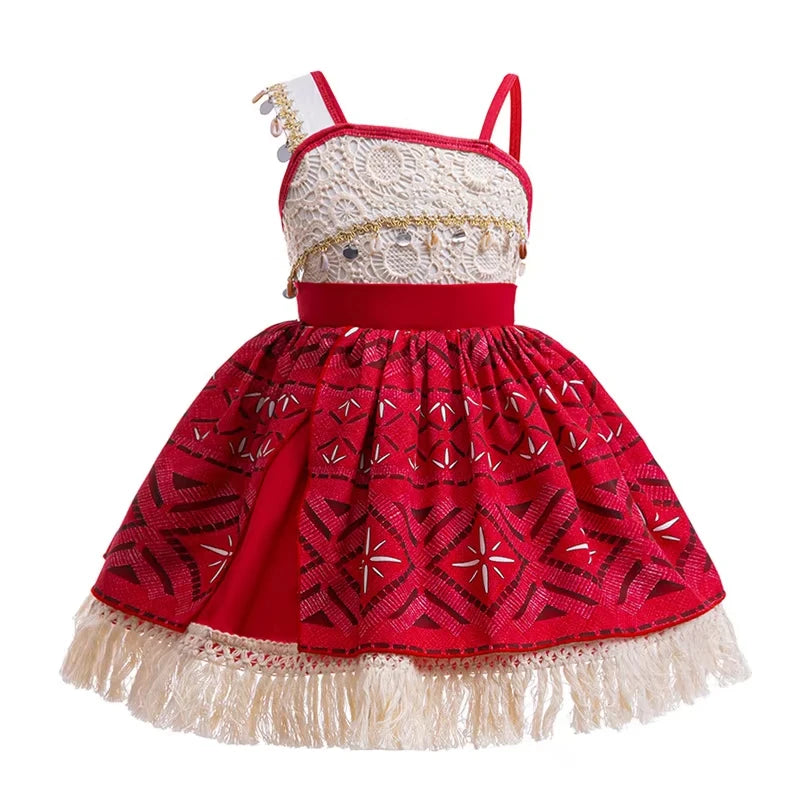 Girls Island Adventure Princess Costume Dress Set