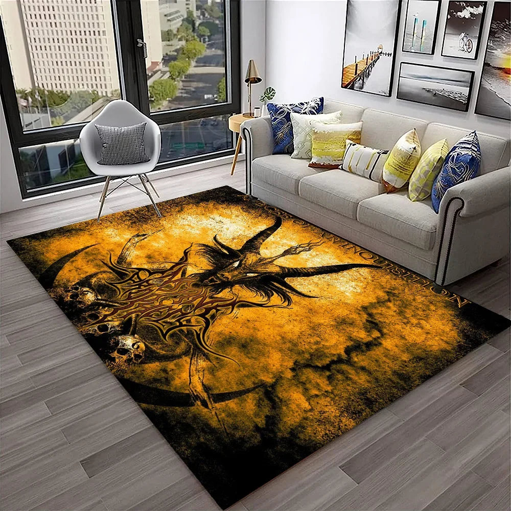 2507291095 Color Gothic Witchcraft Ouija Tarot Non-Slip Printed Area Rug