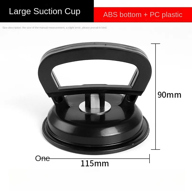 Large Black Color 2-Inch Dent Puller Suction Cup For Car Panels And Glass