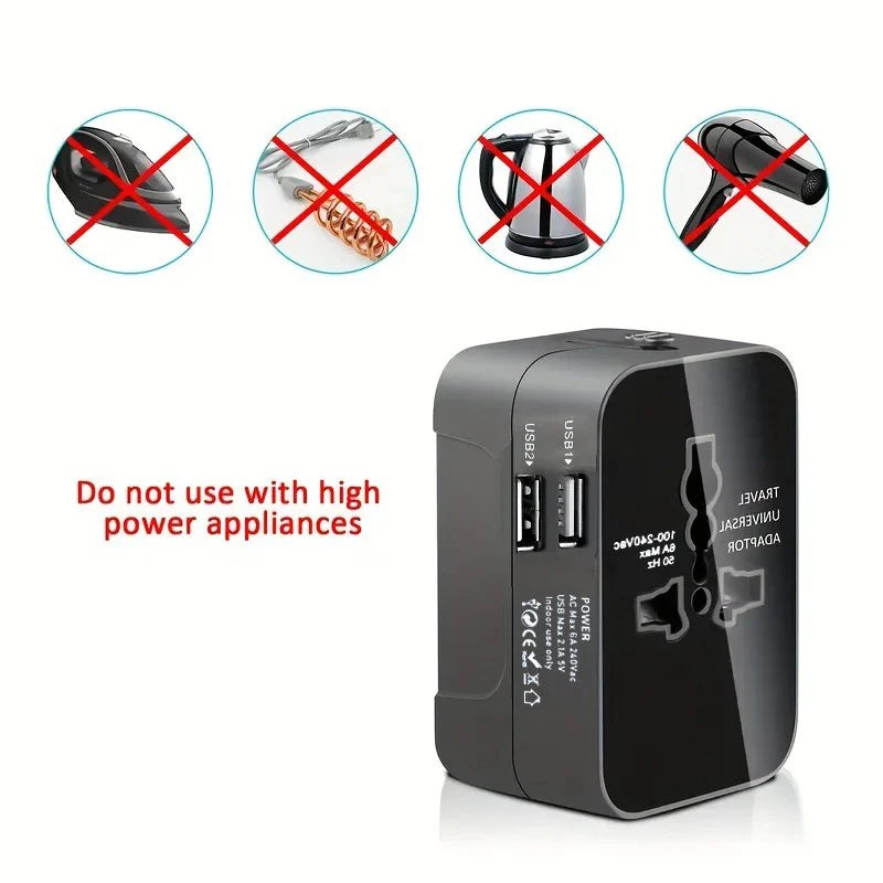 Wall AC Outlet With Dual USB Ports For Home Charging