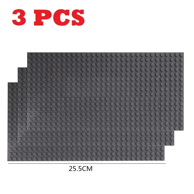 16X32 Dark Grey Color Plastic Base Plate Building Bricks Compatible Blocks Set