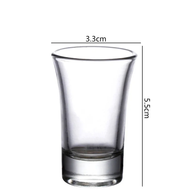 20 ml Clear Glass Shot Cup – Thick Base Party Goblet