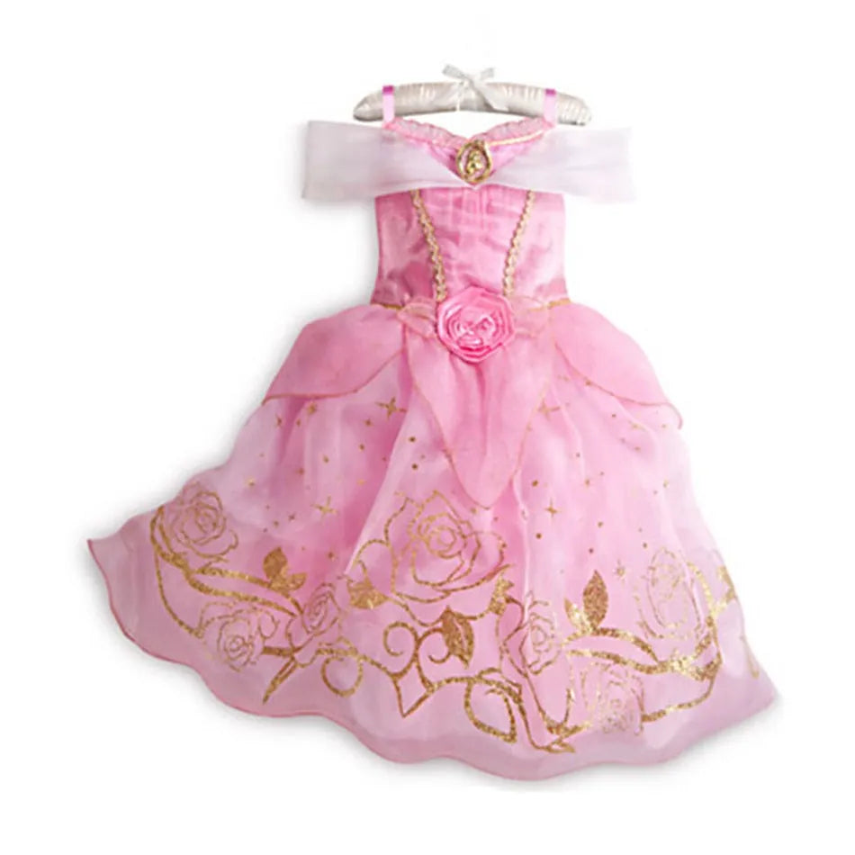 DO05 Color Girls Princess Party Dress Costume – Ankle-Length