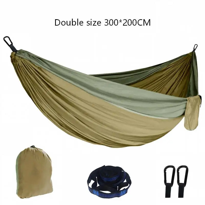 Portable Anti-Rollover Camping Hammock for Two